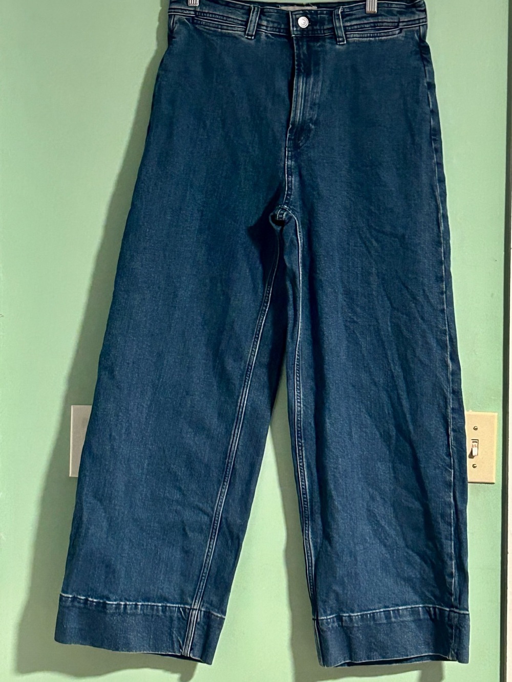EverLane Wide-Leg Dark Blue Denim Jeans🔥